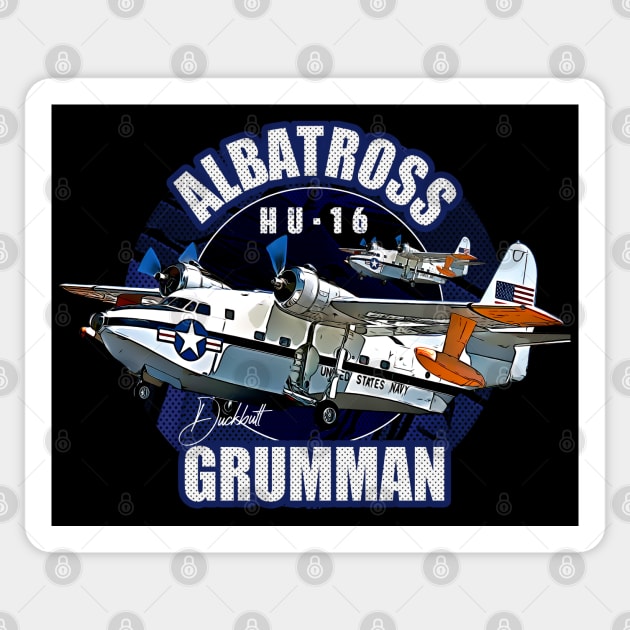 Grumman HU-16 Albatross Aircraft Sticker by aeroloversclothing